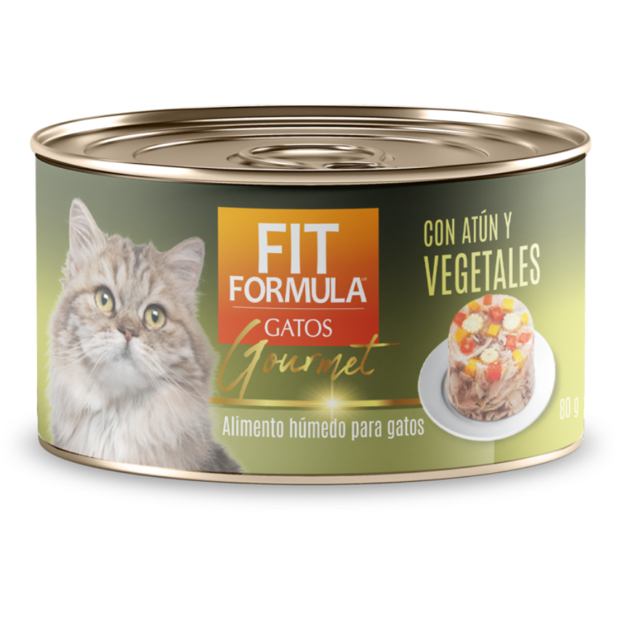Lata Gourmet sabor atún y vegetales 80 GR, , large image number null